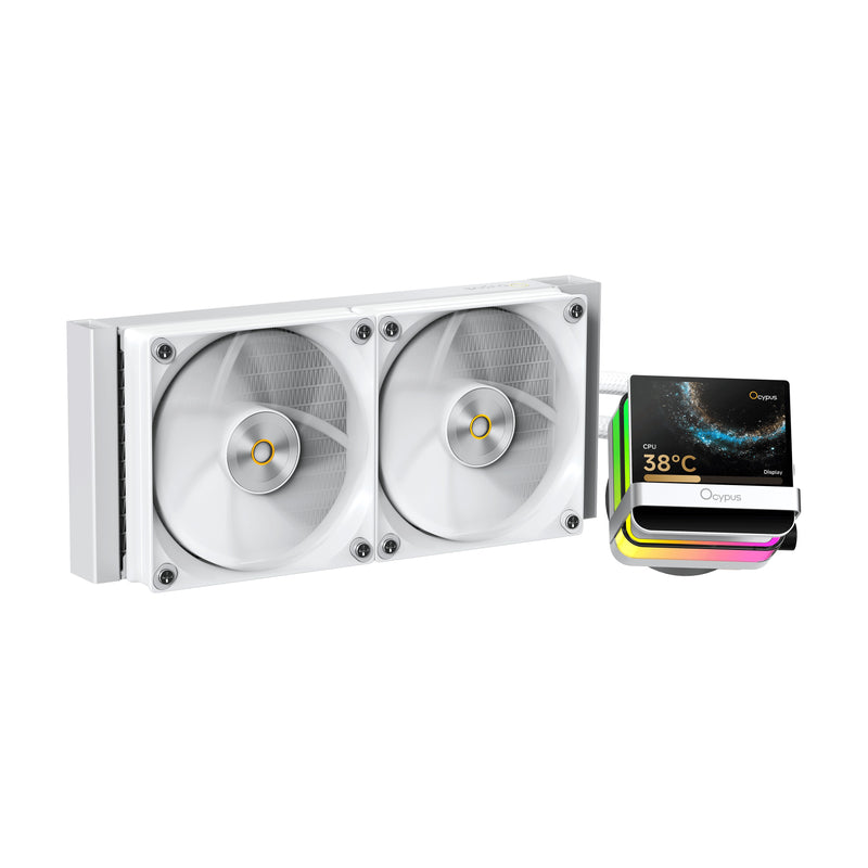 Ocypus Sigma L24 Pro 240mm ARGB AIO Liquid Cooler with 3.5" Square IPS Screen | DataBlitz