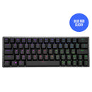 Cooler Master SK622 Wireless 60% Mechanical Keyboard Space Gray With Low Profile Switches (Blue RGB Clicky)