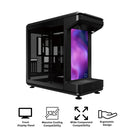 Cooler Master MasterFrame 360 Stage LCD TG ATX Mid-Tower PC Case (Black)