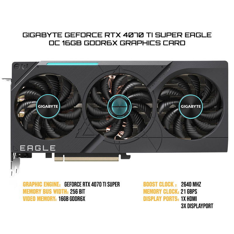 Gigabyte GeForce RTX 4070 TI Super Eagle OC 16GB GDDR6X Graphics Card