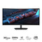 Gigabyte G34WQC2 34" WQHD (3440x1440) 200Hz 1ms GTG VA Curved Gaming Monitor with Tilt, Height & Swivel Adjustment