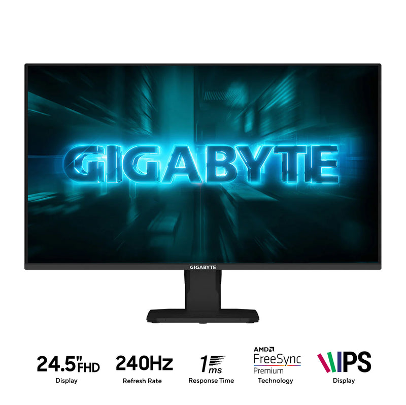 Gigabyte GS25F2A 24.5" FHD (1920x1080) 240Hz 1ms GTG SS IPS Gaming Monitor with Tilt Adjustment