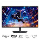 Gigabyte MO32U2 OLED 31.5" UHD (3840x2160) 240Hz 0.03ms GTG QD-OLED Gaming Monitor with Tilt, Height, Pivot & Swivel Adjustment