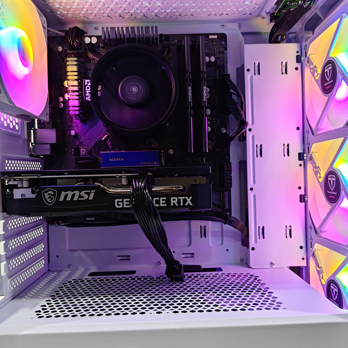 Alpha Hermes White Desktop Gaming PC
