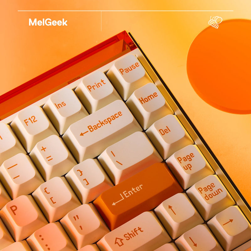 MelGeek MADE84 Pro DIY Magnetic Gaming Keyboard Linear Switch (Orange) (MADE84P-OL-0204)