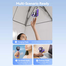 Vention Handheld Foldable High-Speed Cooling Fan (White, Black/Purple) (PBCW0, PBDV0)