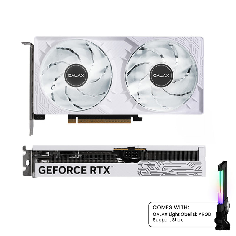 Galax RTX GeForce 5050 1-Click OC 8GB GDDR6 Graphics Card White