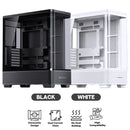 Jonsbo TK-5 ATX Computer Case (Black, White)