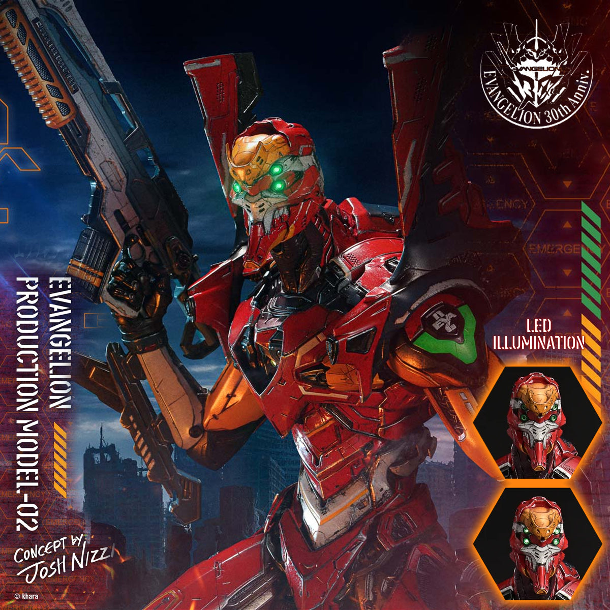 Ultimate Diorama Masterline Evangelion: Evangelion Production Model-02 - Concept by Josh Nizzi
