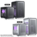 Cooler Master MasterFrame 400 Mesh Mid-Tower Premium Open-Frame Micro-ATX Case