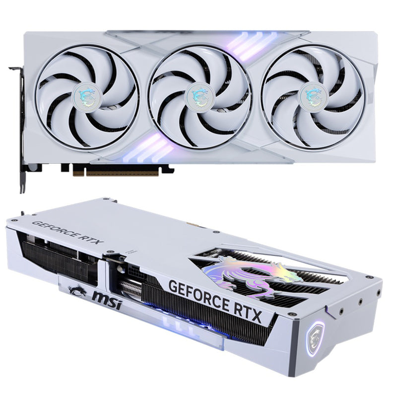 MSI Geforce RTX 5080 16GB GDDR7 Gaming Trio OC Graphics Card (White)