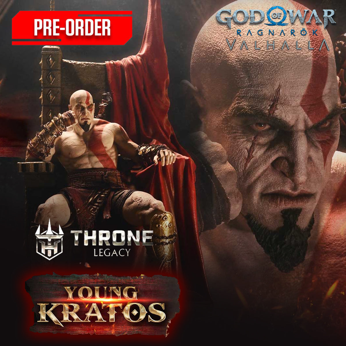 Throne Legacy God of War: Ragnarok Young Kratos