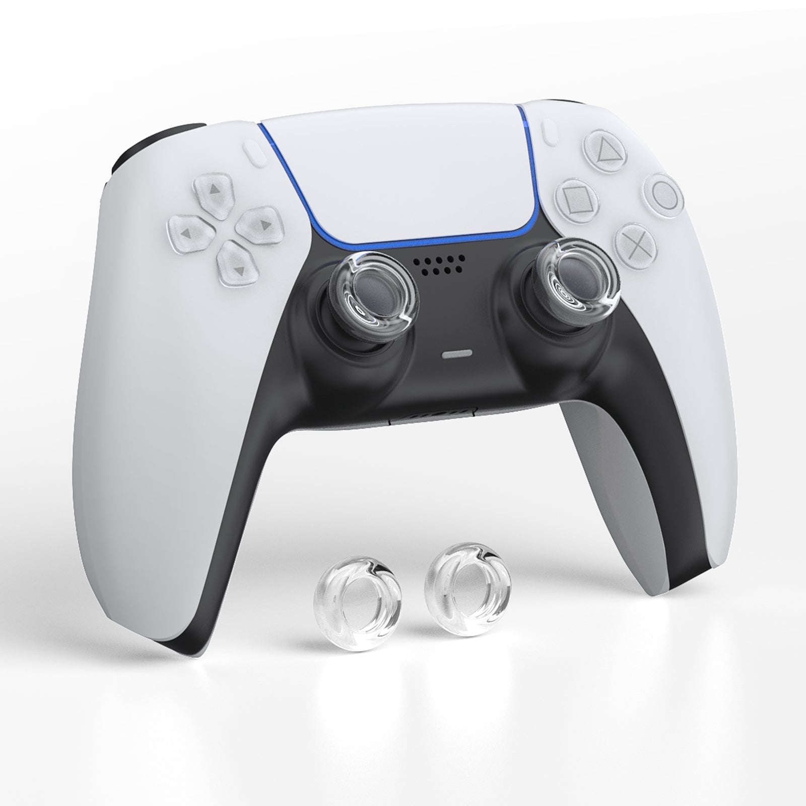 IINE Transparent Thumb Grip Caps for PS5/ Xbox/ Switch Pro Controller (L994)
