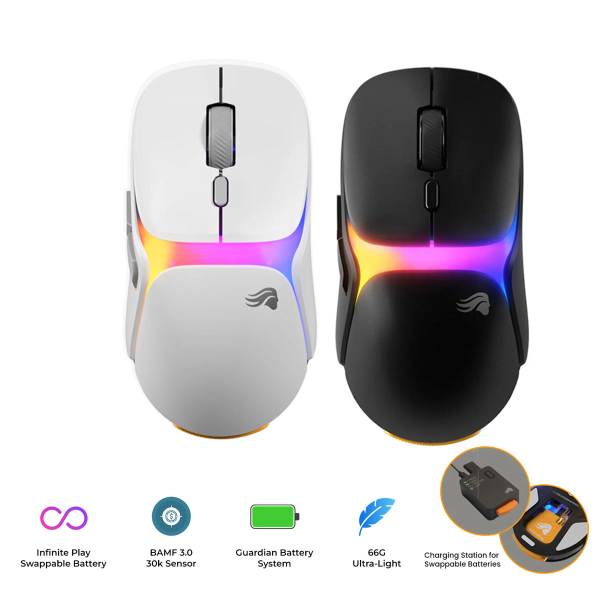 Glorious Model O3 8K Polling Ultralight RGB Wireless Gaming Mouse