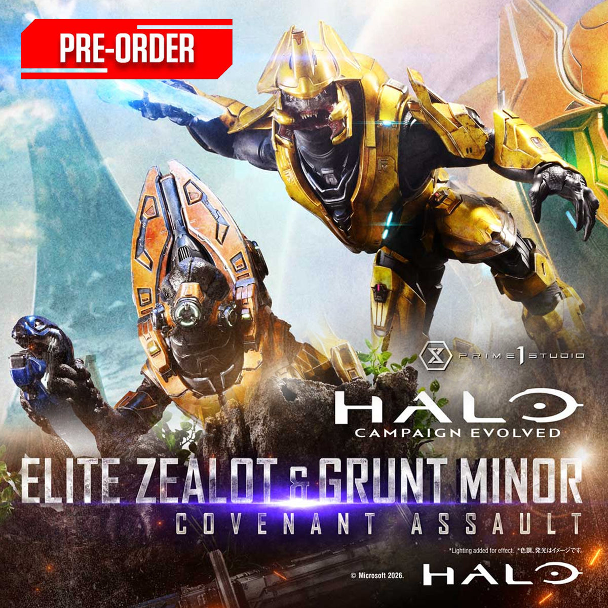 Ultimate Premium Masterline Halo: Campaign Evolved Elite Zealot & Grunt Minor: Covenant Assault