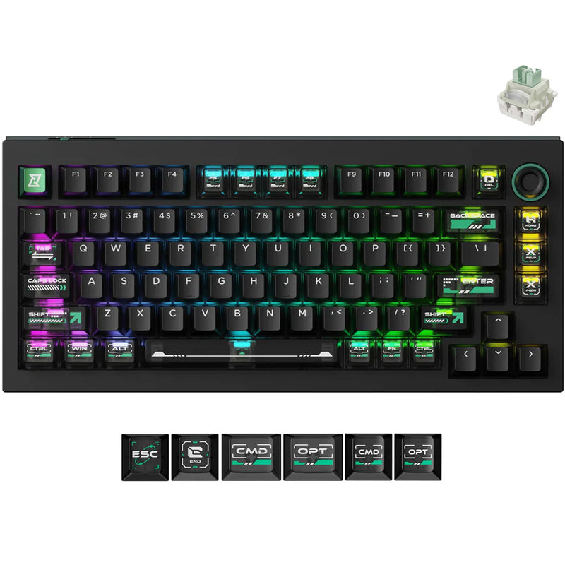 Keychron Lemokey L5 HE Fully Assembled Knob RGB Hot-Swappable 75% Custom Gaming Keyboard