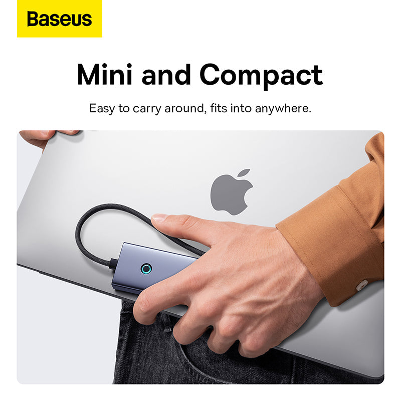Baseus UltraJoy Series 5-Port Hub Docking Station USB-C to HDMI 4K@30Hz + 3xUSB-C 3.0 + PD