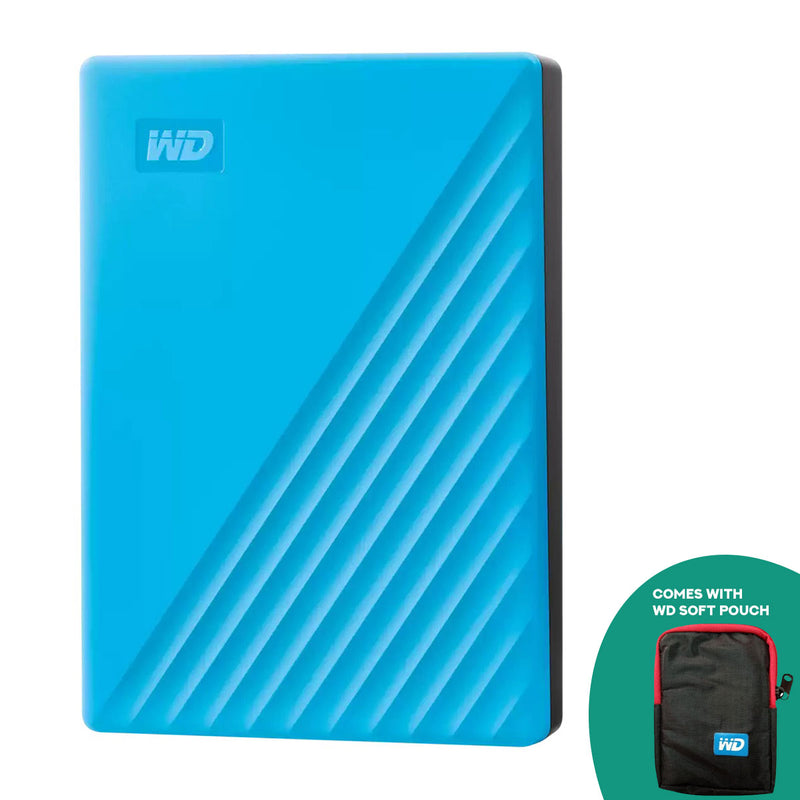 WD My Passport External Hard Drive USB 3.2 Gen1 6TB + WD Soft Pouch