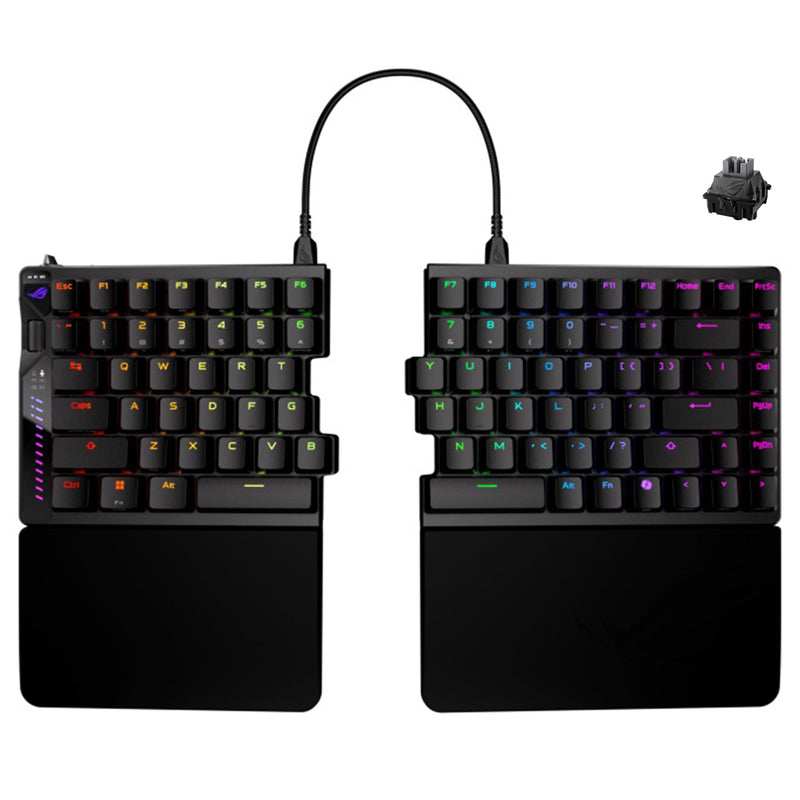 Asus ROG Falcata Split Magnetic 75% Analog Gaming Keyboard (Black) (Rog HFX V2 Magnetic Switch)