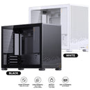 Jonsbo D32 Pro M-ATX Computer Case (Black, White)