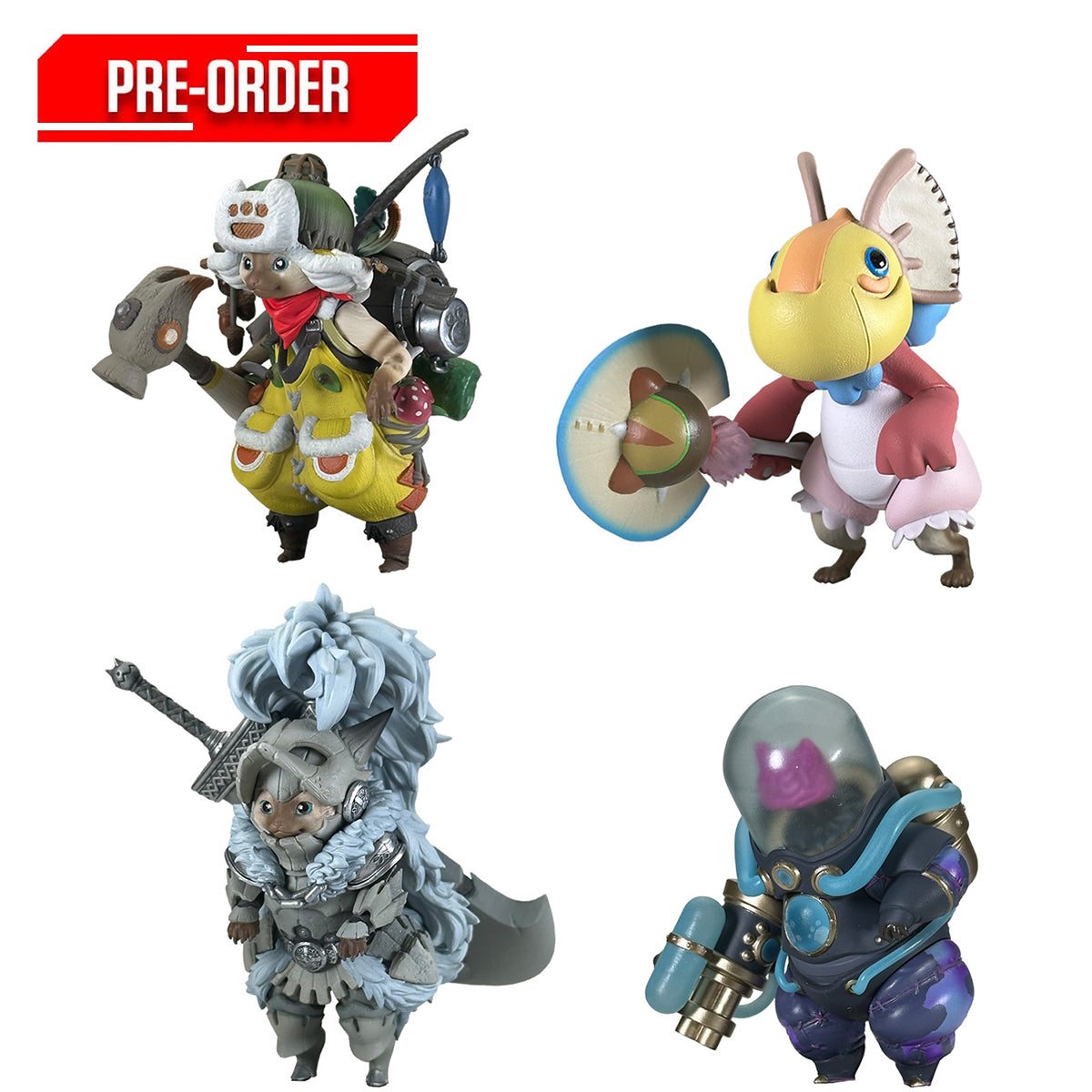Capcom Figure Builder Moster Hunter Standard Model Plus Palico Collection Vol. 1 (Box of 4)