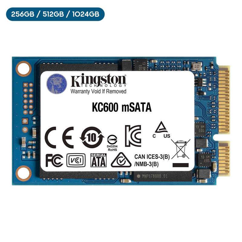 Kingston KC600 2.5" & MSATA SSD Hardware-Based Self-Encrypting Drive With 3D TLC Nand - SKC600MS (256GB, 512GB, 1024GB)