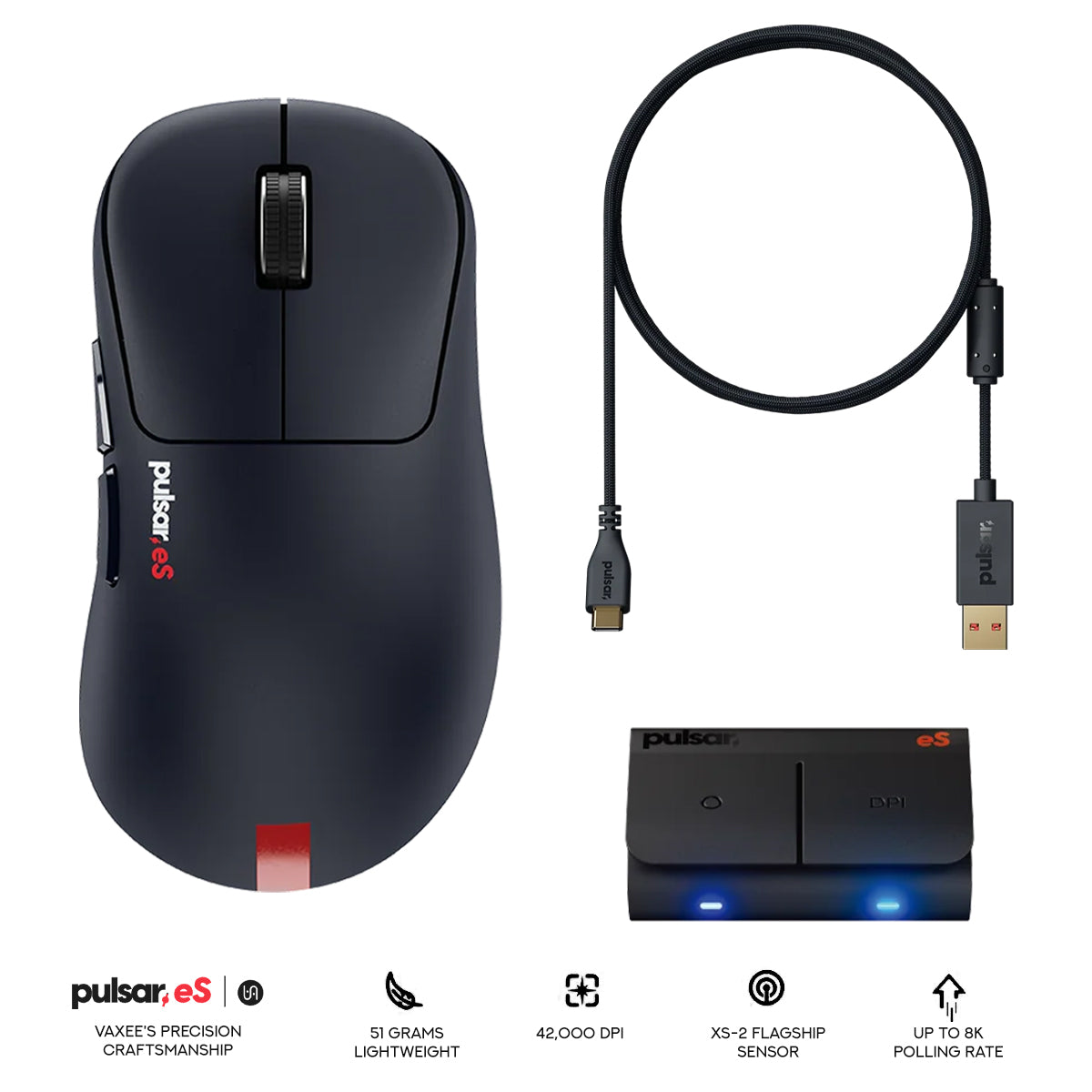 Pulsar eS Xlite Professional eSports Gaming Mouse (eS Blue) (PESXL524)