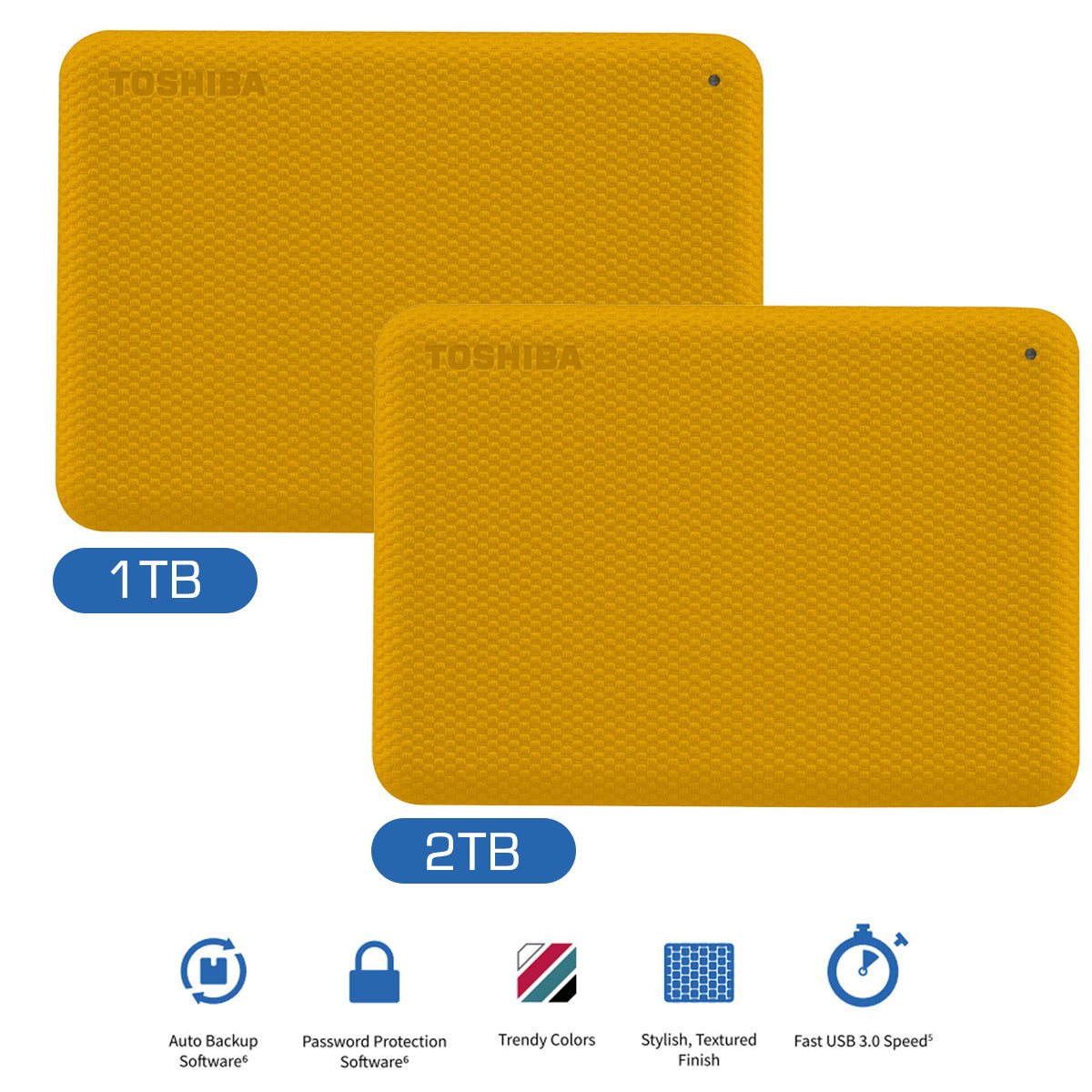 Toshiba Canvio Advance 2.5" USB 3.2 Portable External Hard Drive