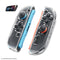 JSAUX Joy-Con Ergonomic Controller Full-Coverage Case for Nintendo Switch 2 (Transparent Grey)