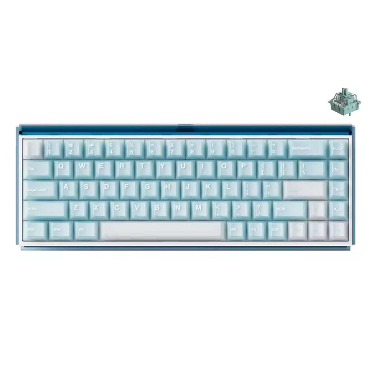 Akko Ray68 RGB Wired Mechanical Keyboard (Misty Blue)
