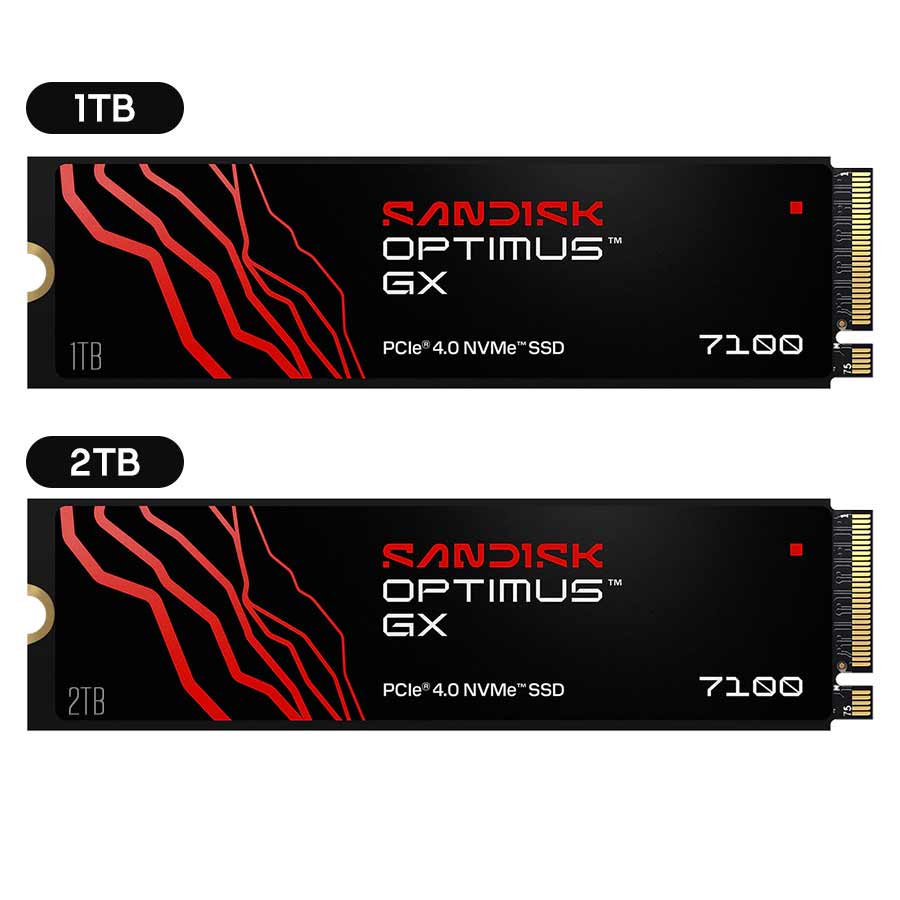Sandisk Optimus GX 7100 7250MB/s Read M.2 2280 PCIe 4.0x4 NVMe SSD