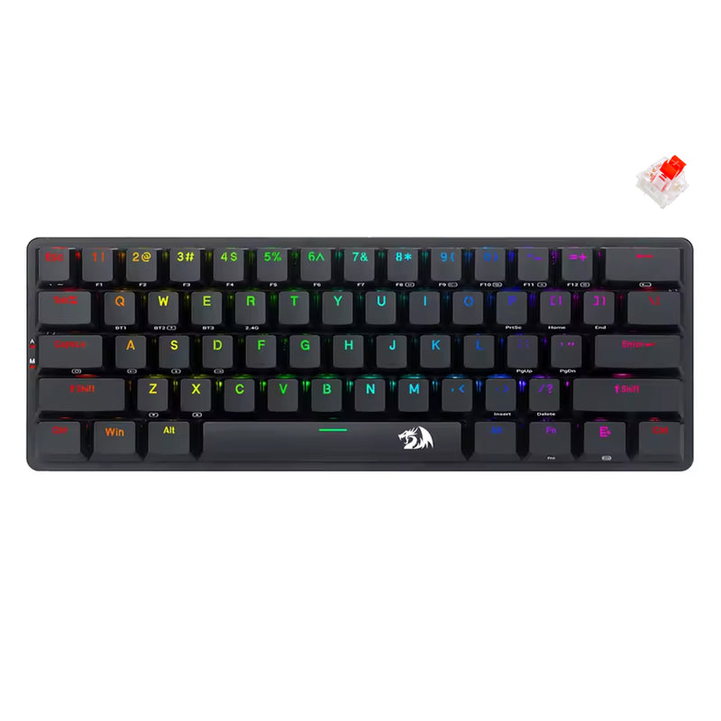 Redragon K615P-KBS Elise Pro Tri-Mode RGB 60% Mechanical Gaming Keyboard
