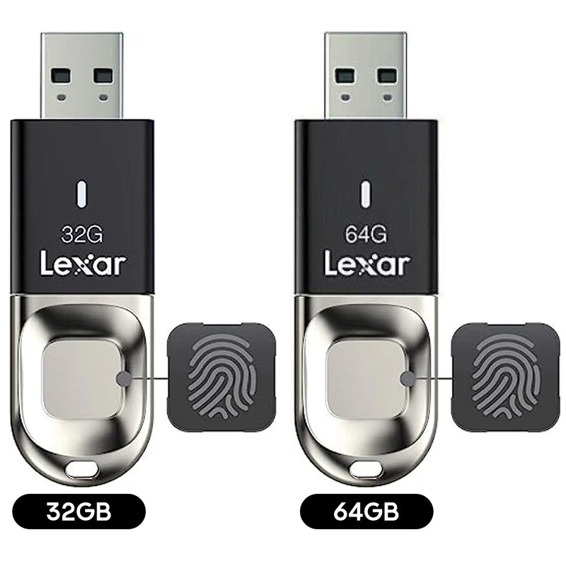 Lexar JumpDrive Fingerprint F35 USB 3.0 Type-A 150MB/s Read Flash Drive