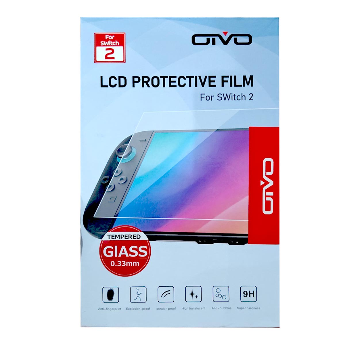 OIVO LCD Protective Film 2-Pack for Nintendo Switch 2 (IV-SW280)