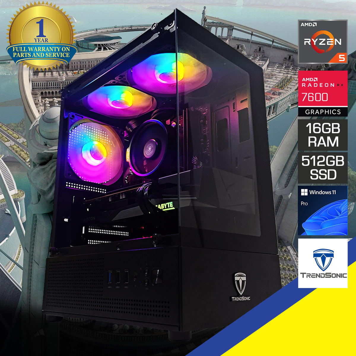 Alpha Juro JR14A Black Desktop Gaming PC
