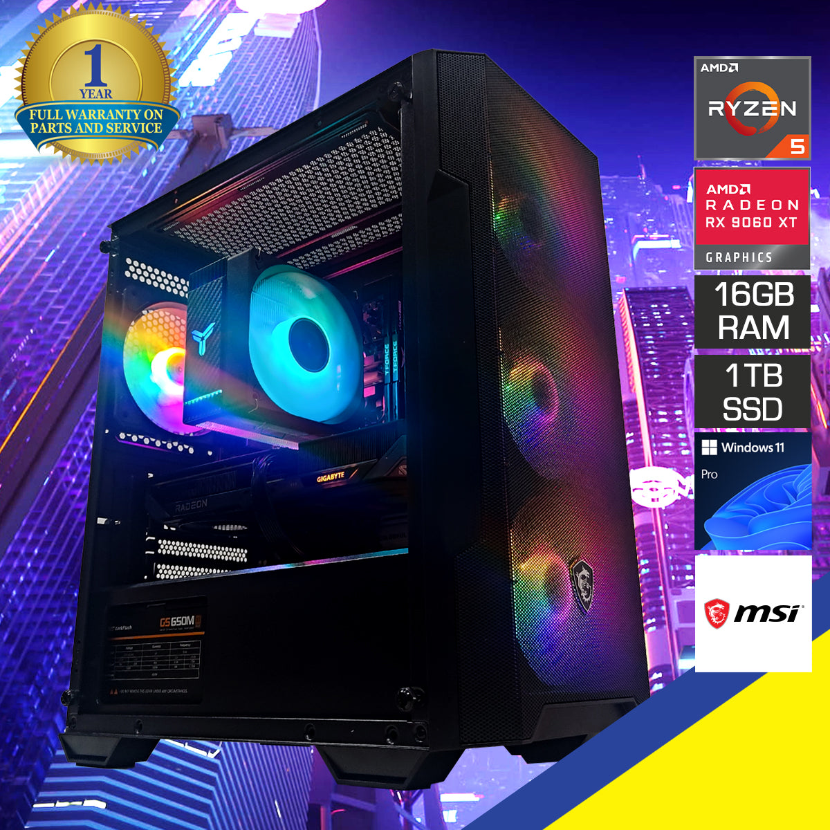Sigma Forge Black Desktop Gaming PC