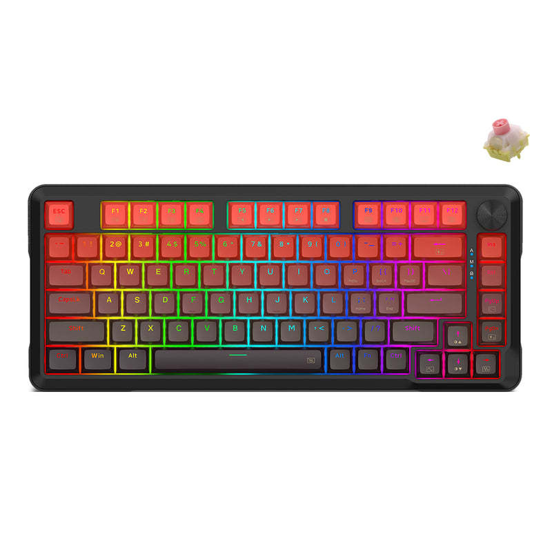 E-Yooso HZ-82 RGB 82-Keys Wired Mechanical Keyboard Gradient Red