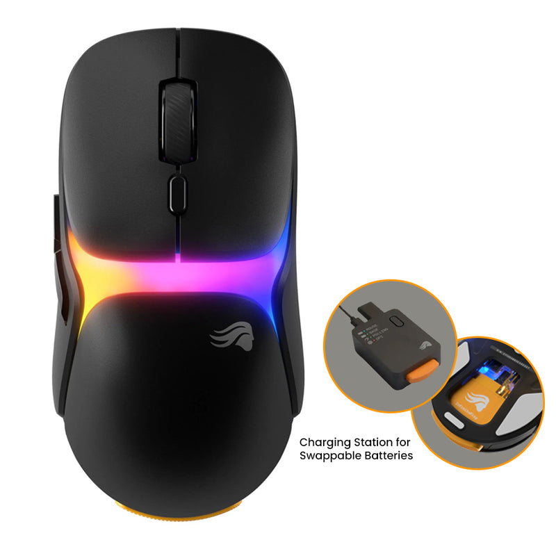 Glorious Model O3 8K Polling Ultralight RGB Wireless Gaming Mouse (Black)