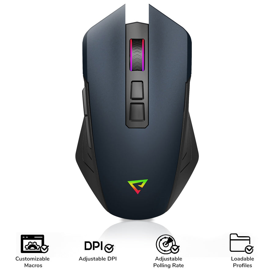 E-Yooso X-56 Tri-Mode Mouse (Blue/Black)