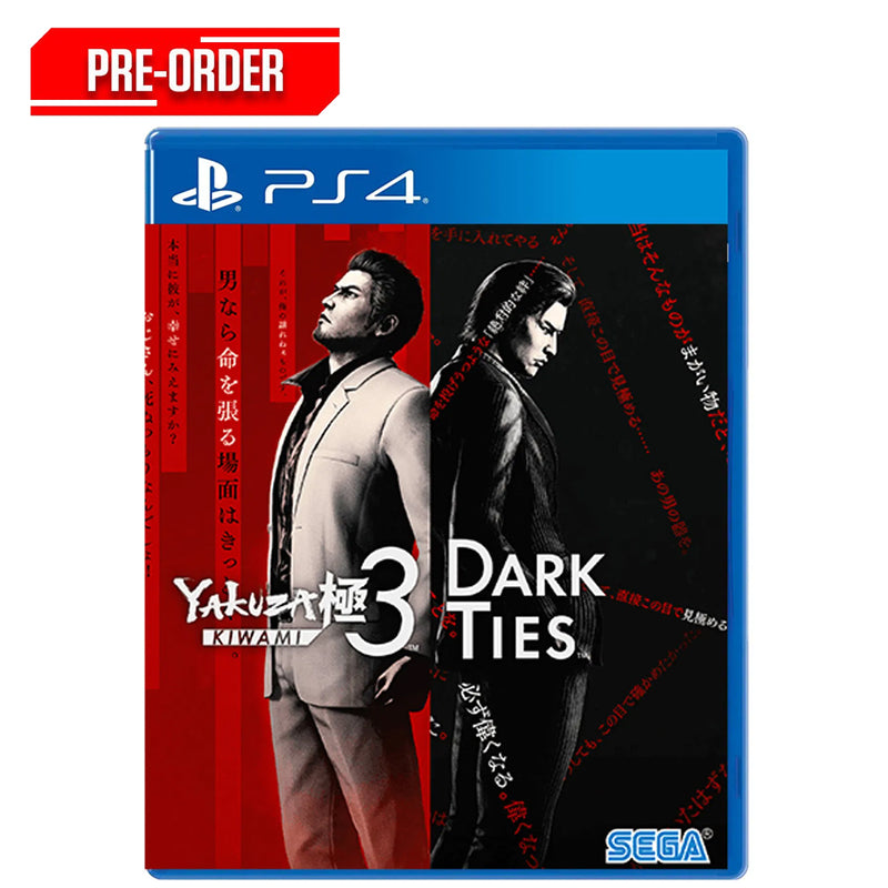 PS4 Yakuza Kiwami 3 & Dark Ties Pre-Order Downpayment