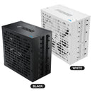Sama P1200 1200W 80+ Platinum ATX 3.1 PCIe 5.1 Ready Fully Modular Power Supply with Braided Pattern Cables (Black, White)