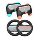 Dobe Controller Grip & Full-Circle Steering Wheel Kit for Nintendo Switch 2 Joy-Pad (Black) TNS-5110
