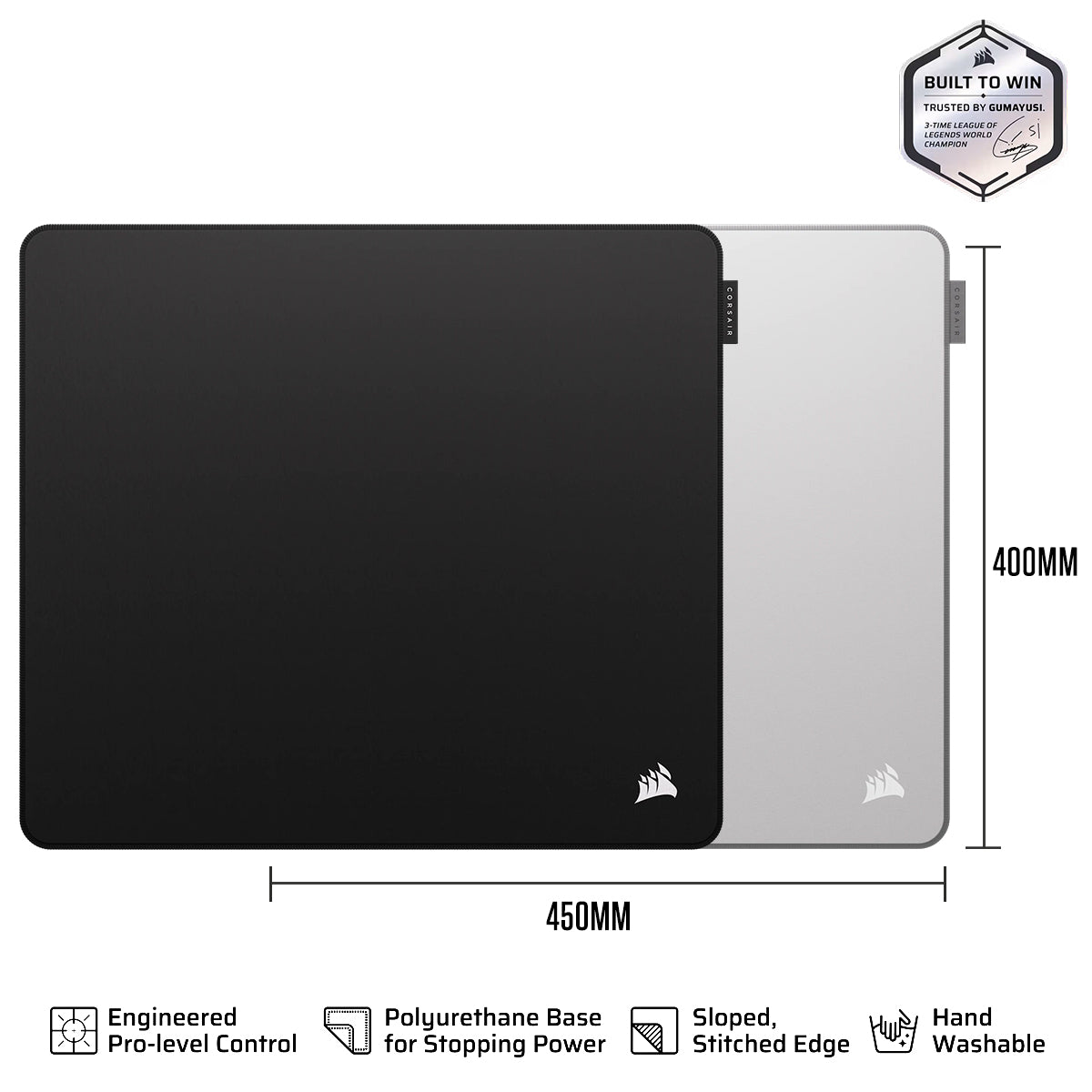Corsair MM PRO Control Large Esports-Tuned Cloth Mouse Pad