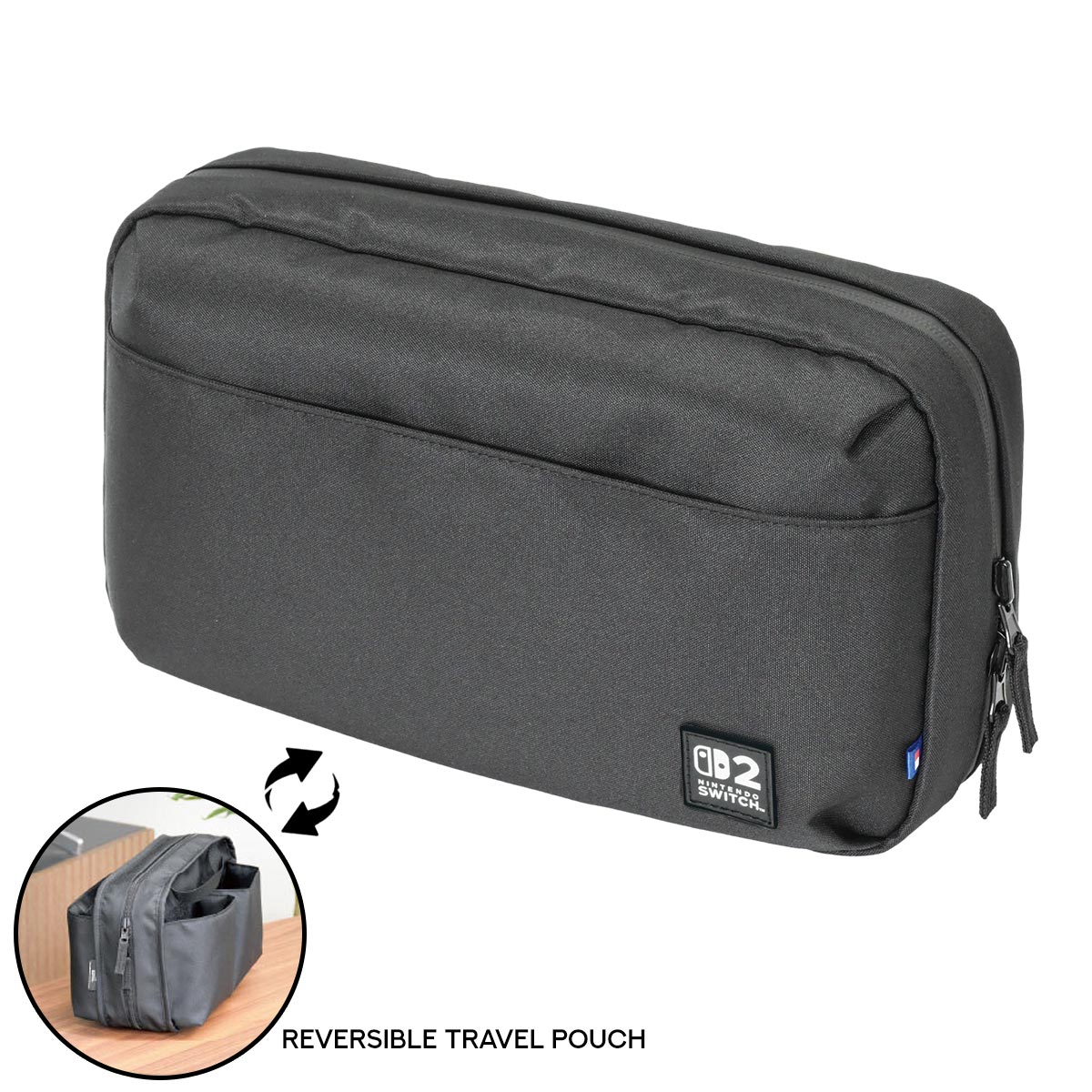 Hori Reversable Travel Pouch Nintendo Switch 2 (Black) (NSX-026A)