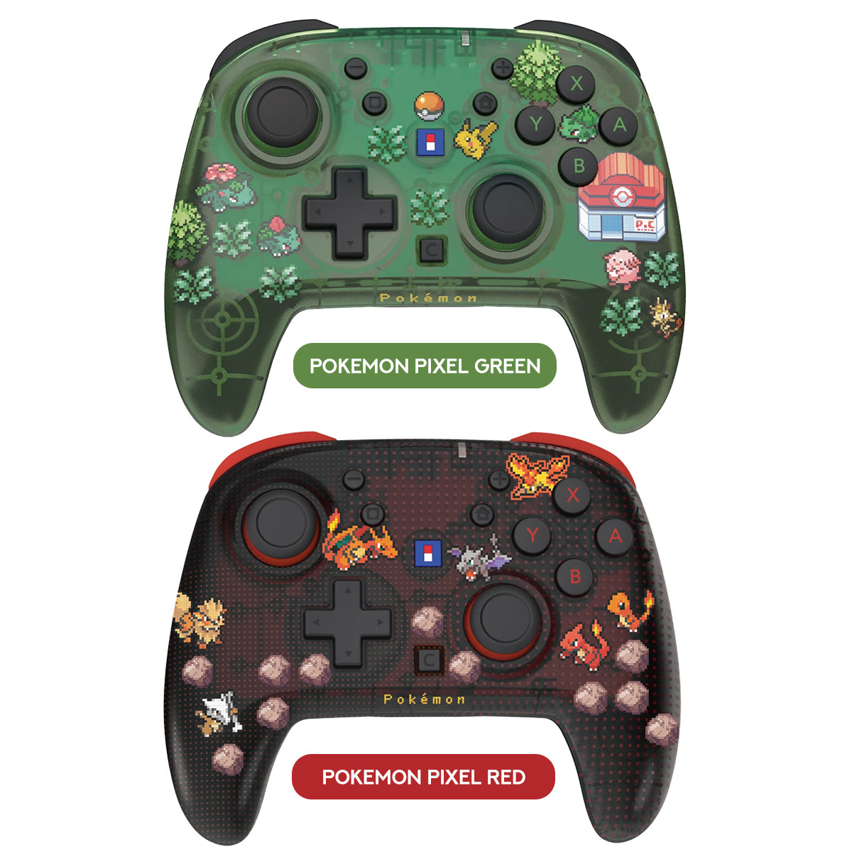 Hori Wired Horipad Turbo for Nintendo Switch 2 (Pokemon Pixel Green, Pokemon Pixel Red)