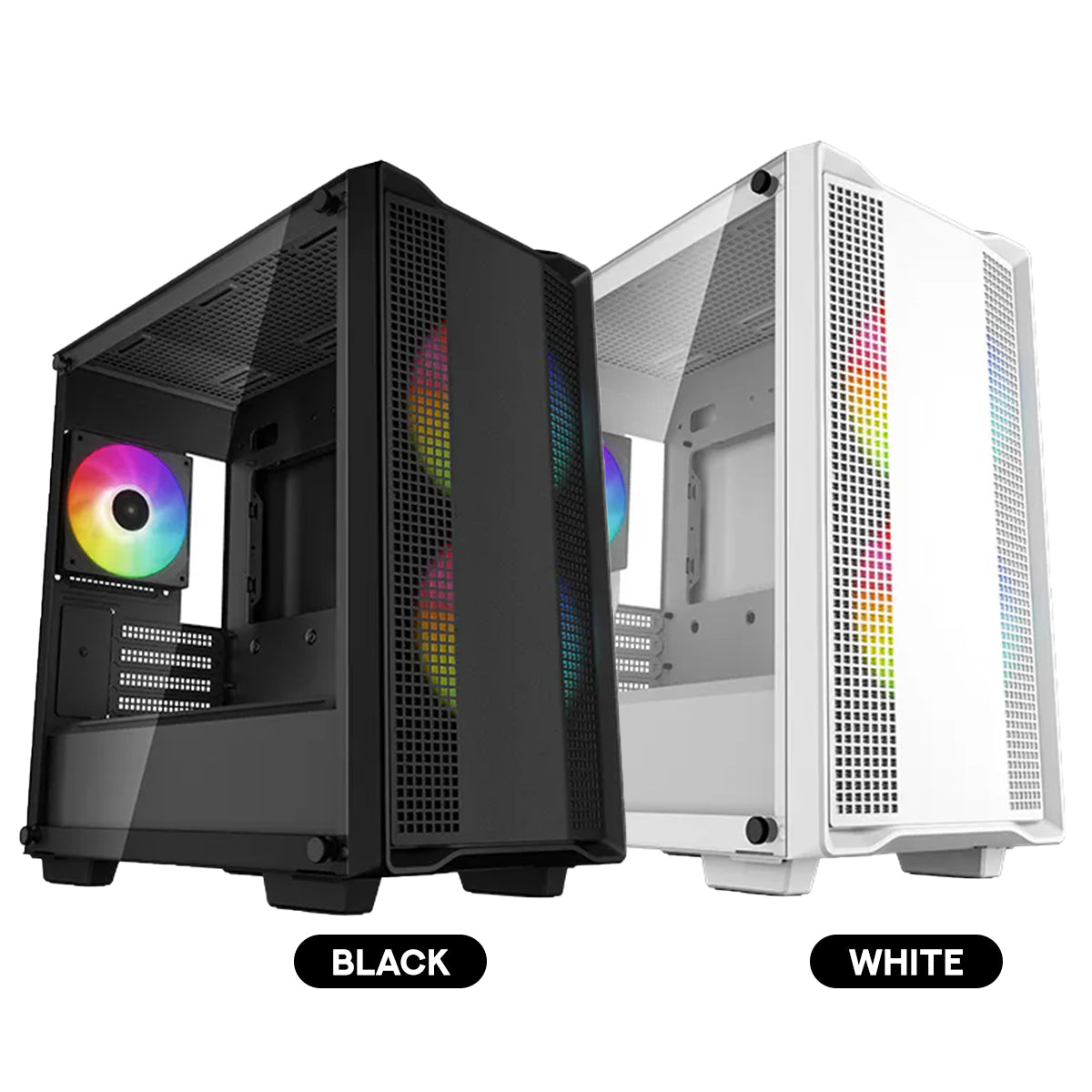 DeepCool CC360 ARGB Tempered Glass High-Airflow Micro-ATX / M-ATX PC Case