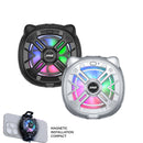 IINE Chill Meow Magnetic RGB Cooling Fan (Black, Silver)