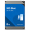WD Blue 6TB 5400 RPM 256MB Cache CMR 3.5" SATA PC Desktop Hard Drive - up to 185MB/s Transfer Rate