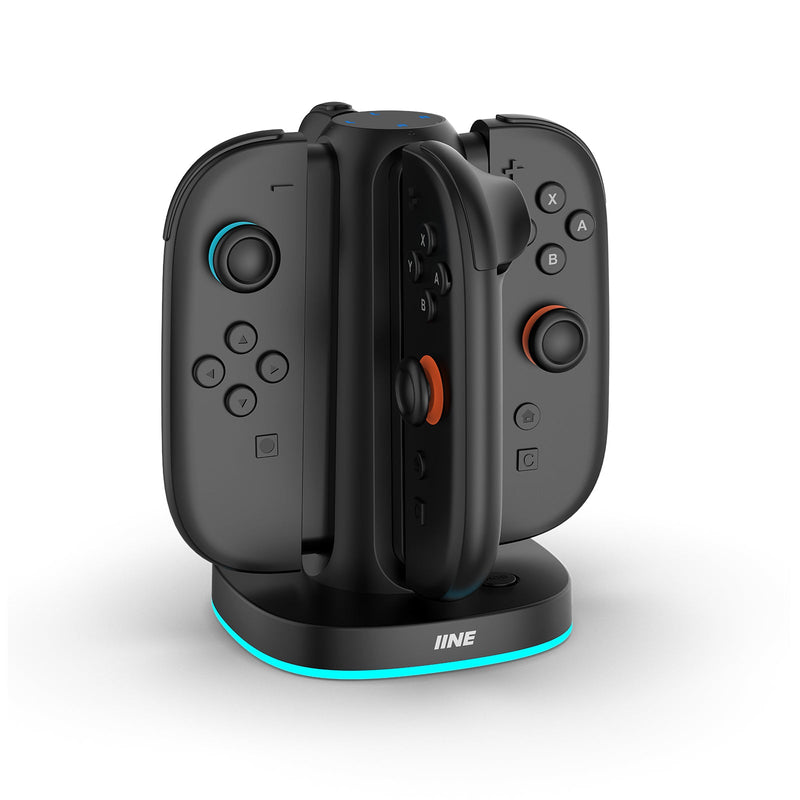 IINE Charging Dock with 4 Slots for Nintendo Switch 2 Controller
