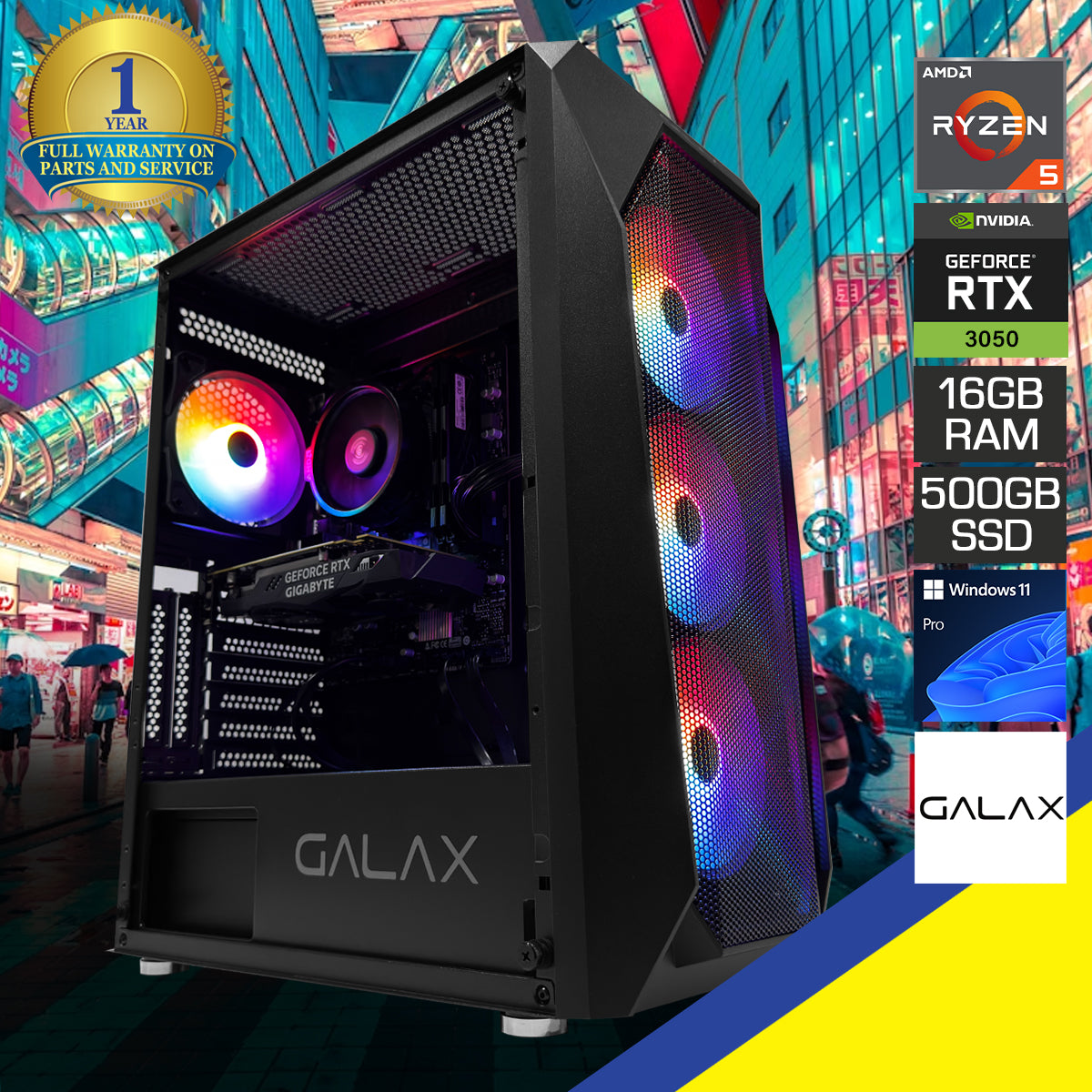 Alpha Galax Revo Black Desktop Gaming PC